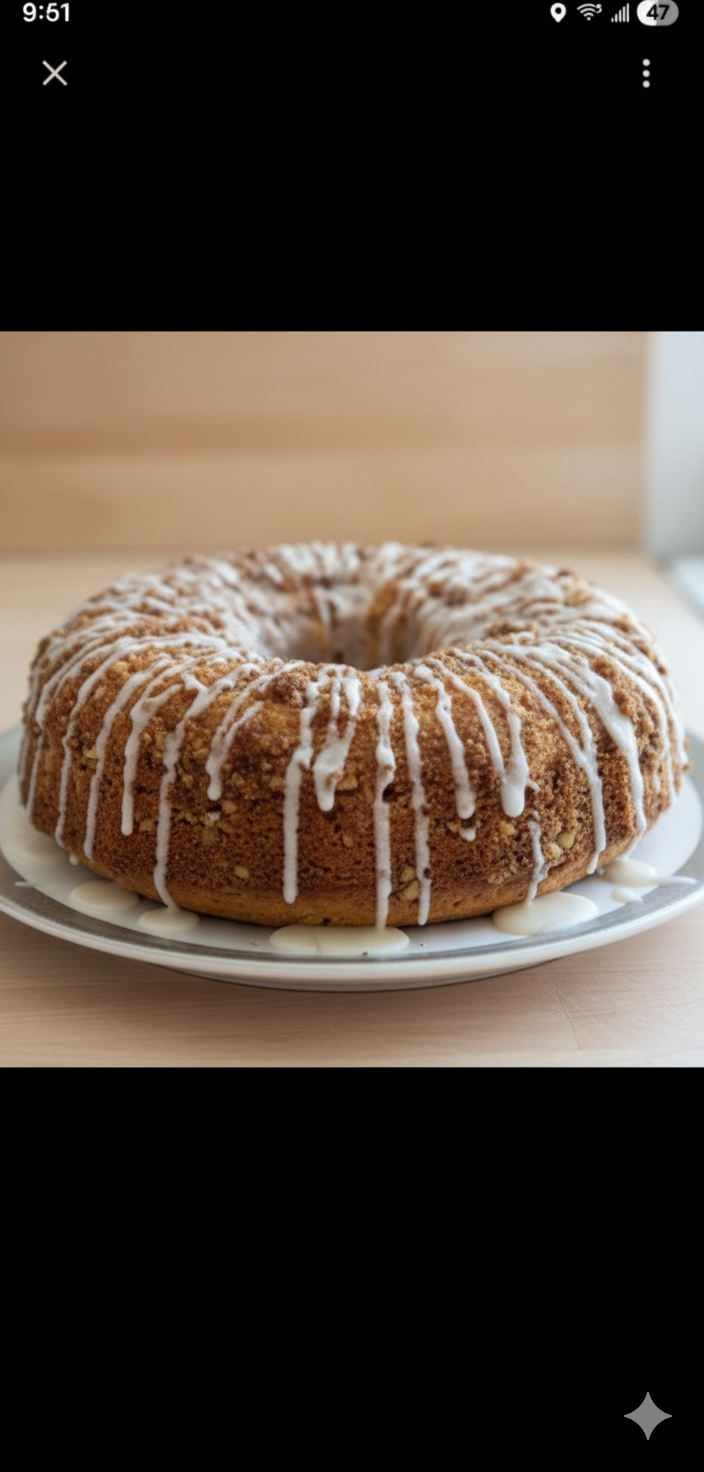 Cinnamon streusal coffee cake