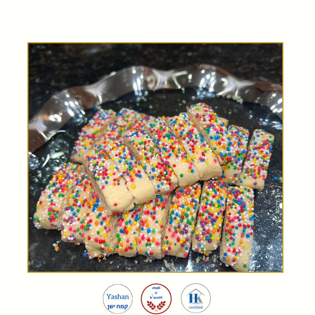Rainbow Sprinkles Mandel Cookies 18 PC